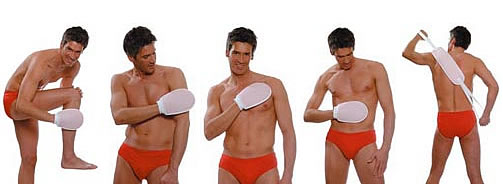 Massage mit Massageschwamm Massage mit Massageschwamm